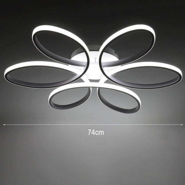 LED Lamp Ceiling Light Cool White Floral Pendant Chandelier 74CM