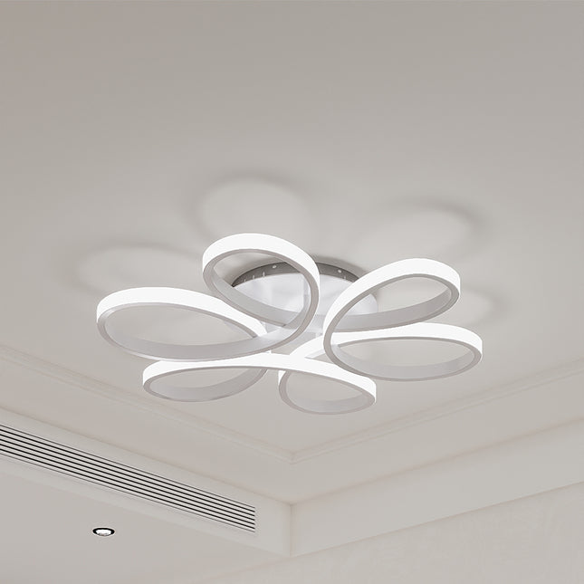 LED Lamp Ceiling Light Cool White Floral Pendant Chandelier 74CM