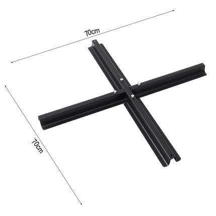 3M Large Banana Cantilever Patio Parasol for Outdoor Sunshade and Rain with Cross Base