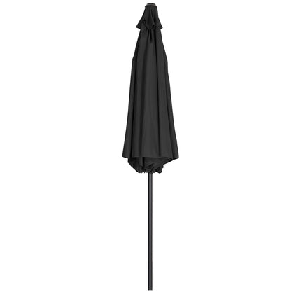 Patio Umbrella 3M Large Traditional Parasol with Resin Base