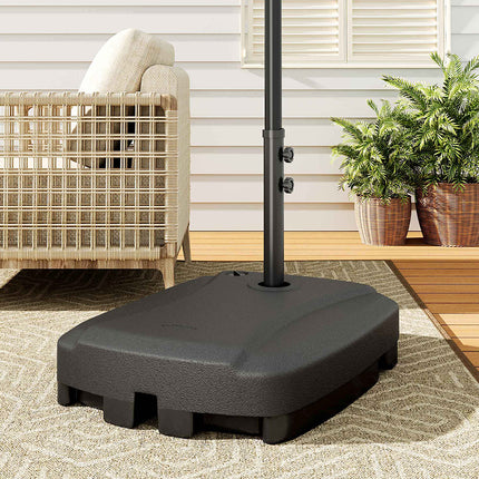 Banana Parasol Rectangular Base Stand Water or Sand Filled 60KG