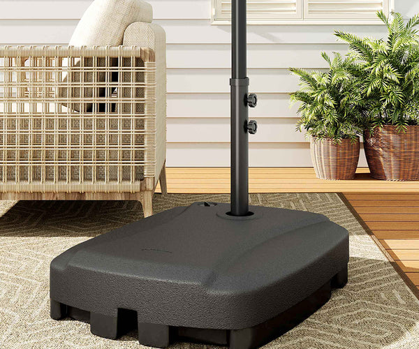 Banana Parasol Rectangular Base Stand Water or Filled