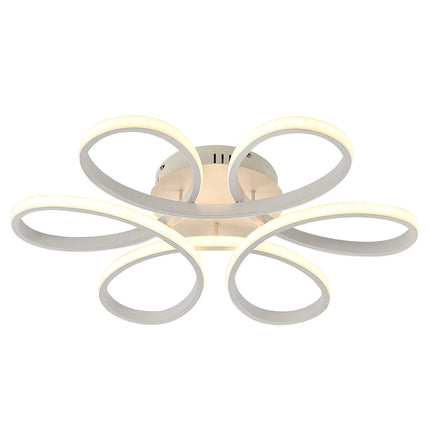 Floral Pendant Chandelier with Remote Control LED Dimmable Ceiling Light 74/58CM