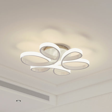 Floral Pendant Chandelier with Remote Control LED Dimmable Ceiling Light 74/58CM