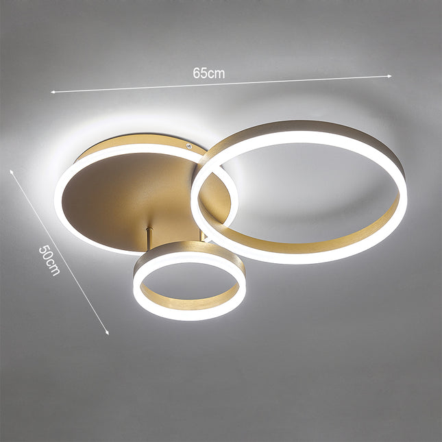 Modern Round LED Chandelier Ceiling Light  3 Circle Cool White