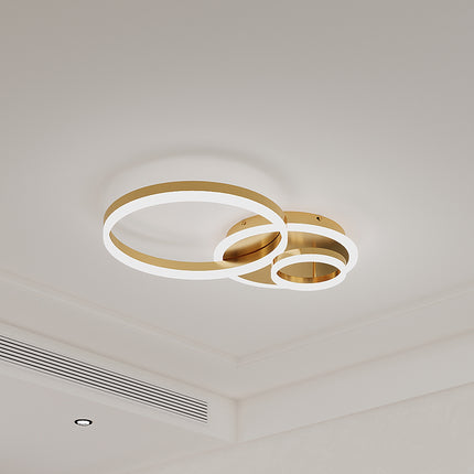 Modern Round LED Chandelier Ceiling Light  3 Circle Cool White