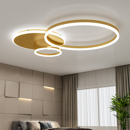Modern Round LED Chandelier Ceiling Light  3 Circle Cool White