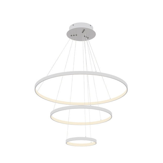 Modern 3 Circle Shape LED Chandelier Ceiling Light , 40+60+80CM Cool White