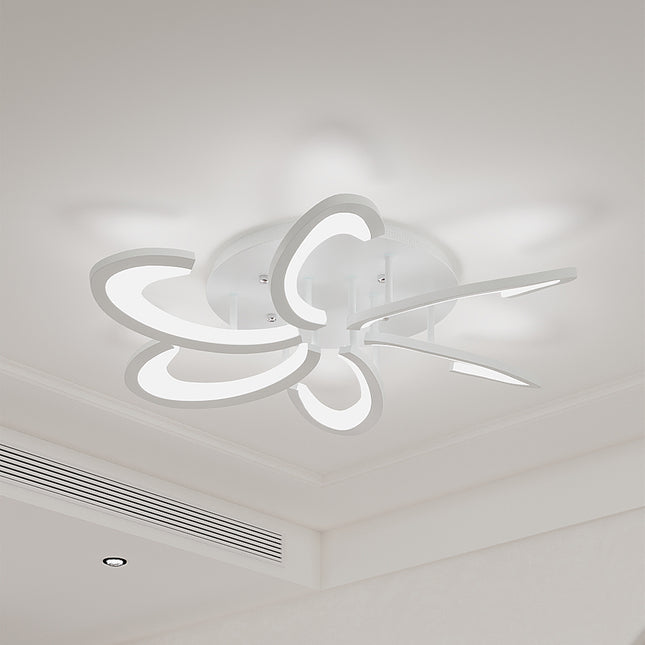 White 73cm Special Design LED Ceiling Light, Dimmable Light