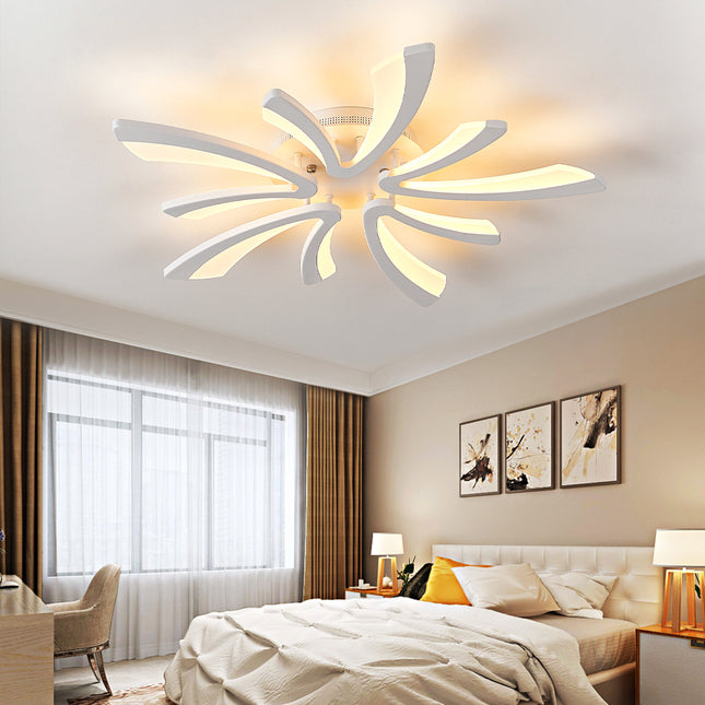 Modern V Shape LED Chandelier Ceiling Light  5 Head Dimmable with Remote Control
