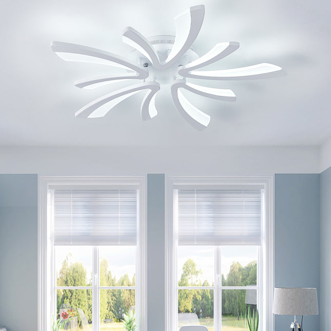 Modern V Shape LED Chandelier Ceiling Light  5 Head Dimmable with Remote Control