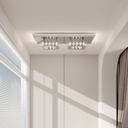 Modern Small Crystal LED Ceiling Light for Hallways and Corridor