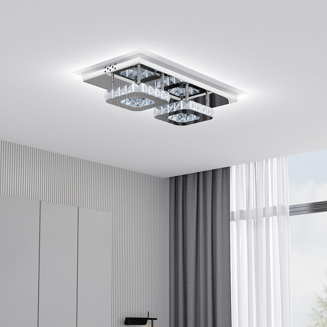 Modern Small Crystal LED Ceiling Light for Hallways and Corridor