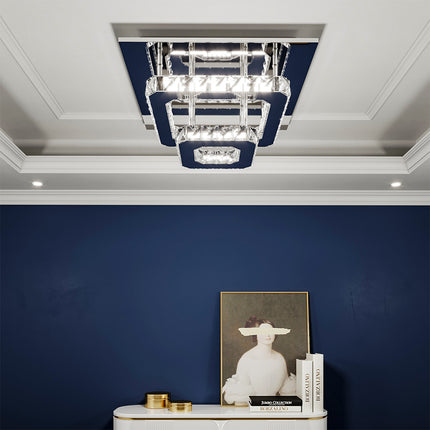 36W Modern Double-tiers Median-size Crystal LED Ceiling Light