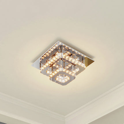 36W LED Ceiling Light Crystal Chandelier Pendant Lamp Dimmable with Remote