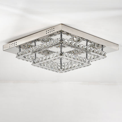 Modern LED Ceiling Light Crystal Chandelier Lamp 50CM Cool White