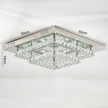 Modern LED Ceiling Light Crystal Chandelier Lamp 50CM Cool White