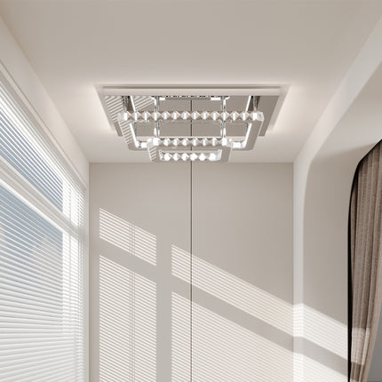 Modern LED Ceiling Light Crystal Chandelier Lamp 50CM Cool White