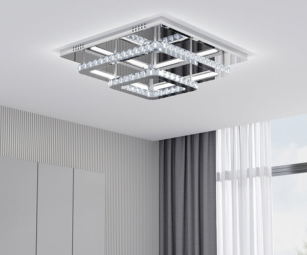 Modern LED Ceiling Light Crystal Chandelier Lamp 50CM Cool