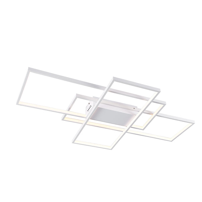 Modern Rectangle LED Chandelier Ceiling Light , 90CM Dimmable
