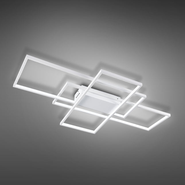 Modern Rectangle LED Chandelier Ceiling Light 110CM Non-dimmable