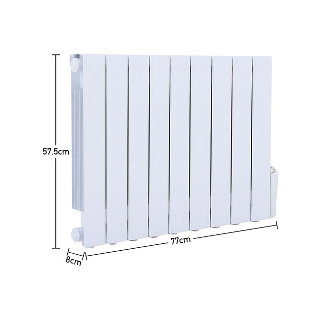 1500W Oil Filled Radiator Electric Space Heater with LED Screen