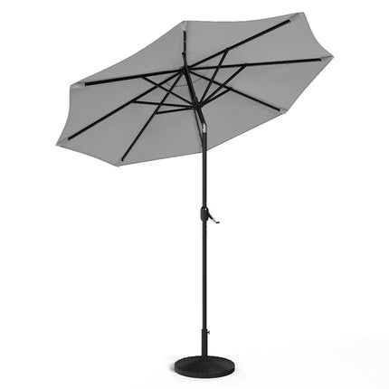 Patio Umbrella 3M Large Traditional Outdoor Parasol with Resin Base