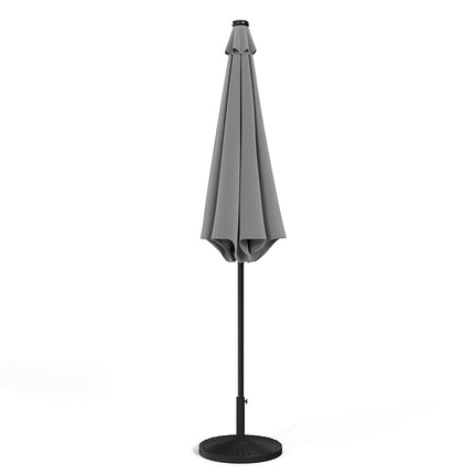 Patio Umbrella 3M Large Traditional Outdoor Parasol with Resin Base