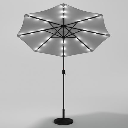 Patio Umbrella 3M Large Traditional Outdoor Parasol with Resin Base