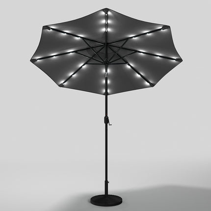 Patio Umbrella 3M Large Traditional Parasol with Resin Base