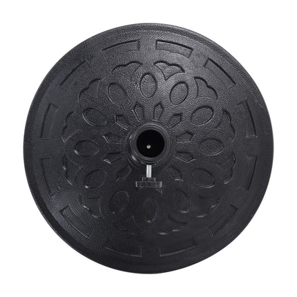 Black 14KG Resin Umbrella Base Heavy Duty Outdoor Parasol Stand