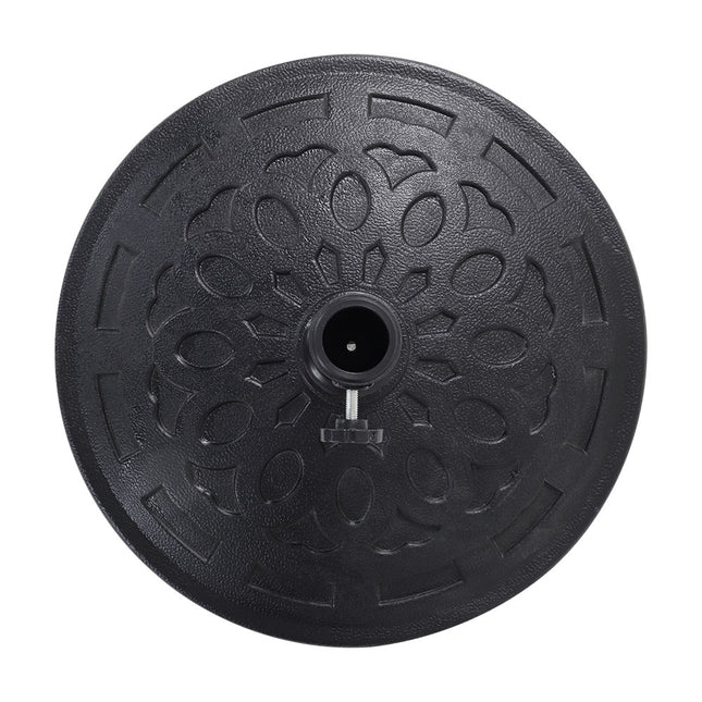 Black 14KG Resin Umbrella Base Heavy Duty Outdoor Parasol Stand