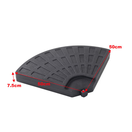 3M Large Garden Roma Tilting Aluminium Cantilever Parasol With Fanshaped Base, Dark Grey