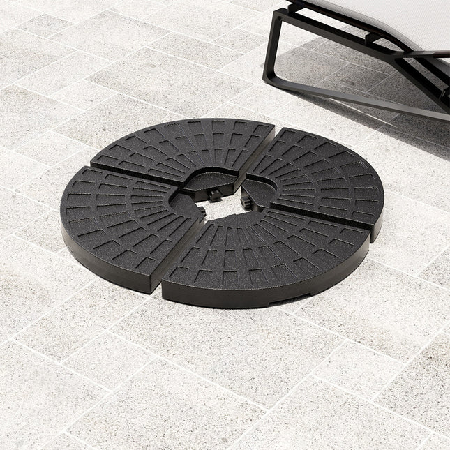 Banana Parasol Fan-shaped Base Stand / Water Filled 52KG / Sand Filled 66KG