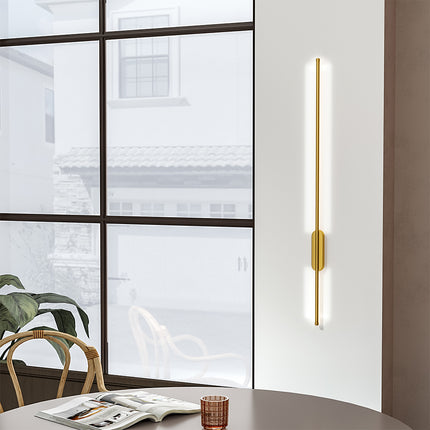 Modern Gold Aluminum Linear LED Wall Light 100cm