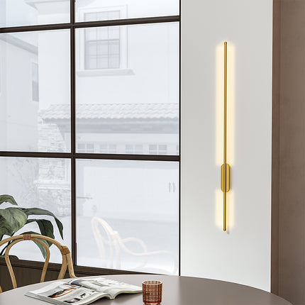 1M Modern Wall Light Gold Linear LED Warm Light Sconce