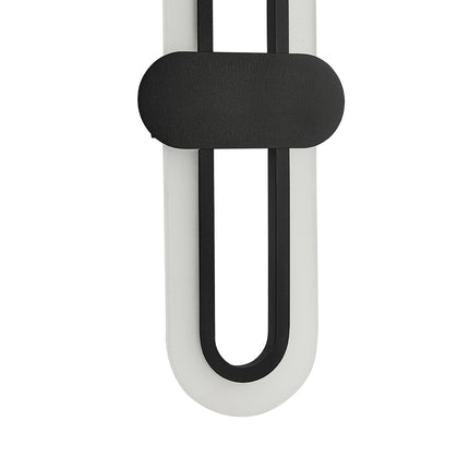 40cm Modern Oval LED Wall Light with Acrylic Shade