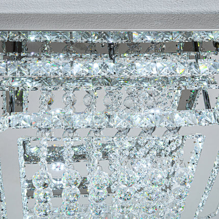 Modern Crystal LED Flush Mount Ceiling Light Fixture 60x60x20CM