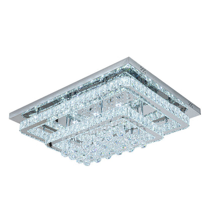Modern Crystal LED Flush Mount Ceiling Light Fixture 80x60x20CM
