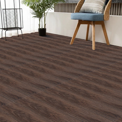 36 Pcs Wood Grain PVC Self-Adhesive Flooring Plank 91.5cm L x 15.2cm W