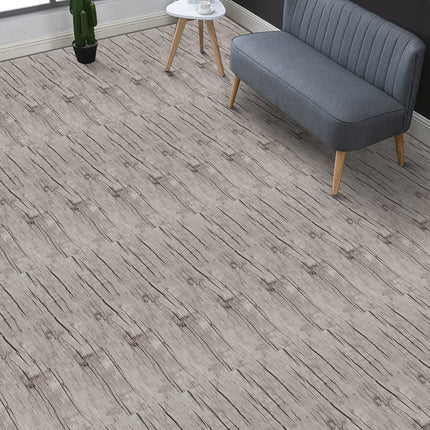 36 Pcs Wood Grain PVC Self-Adhesive Flooring Plank 91.5cm L x 15.2cm W