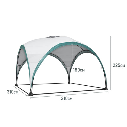 3x3m Gray Outdoor Garden Waterproof Tent