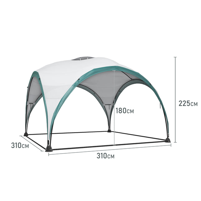 3x3m Gray Outdoor Garden Waterproof Tent