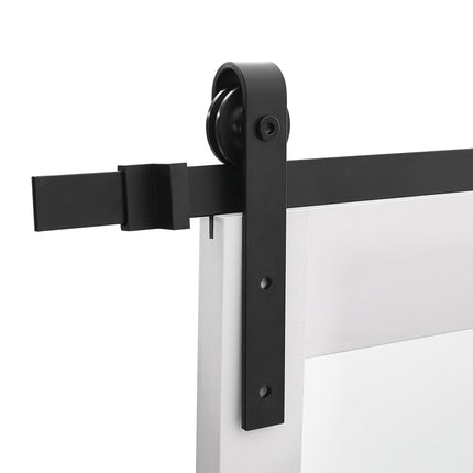 Rustic J Shaped Barn Door Hardware Kit 6.6ft