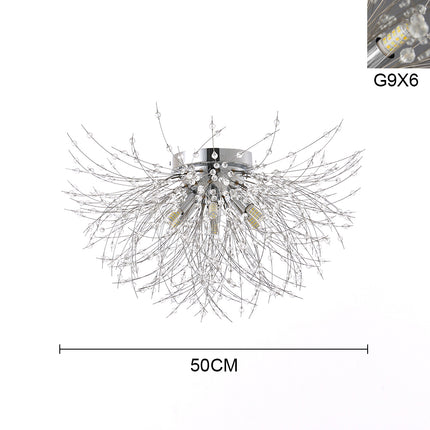 Chrome Beaded Fireworks Recessed Ceiling Light