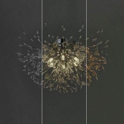 Chrome Beaded Fireworks Recessed Ceiling Light