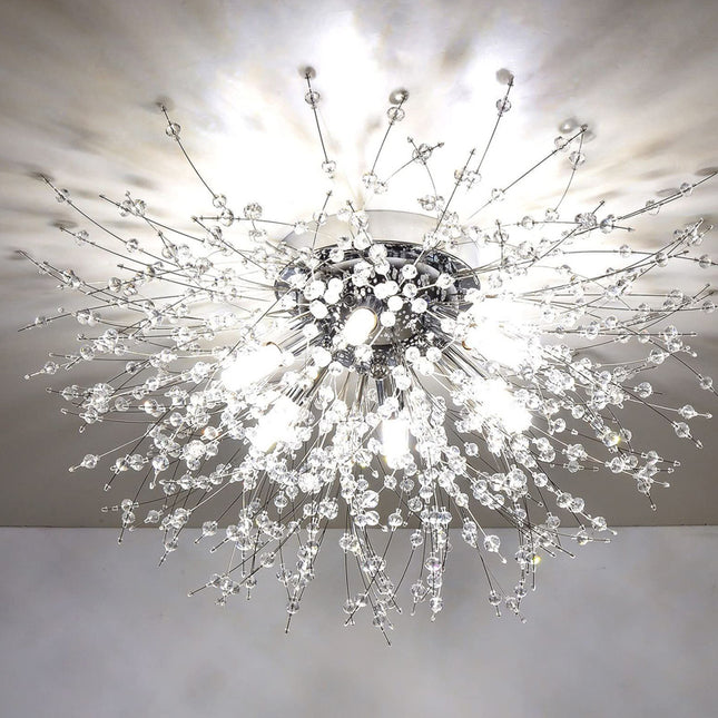 Chrome Beaded Fireworks Recessed Ceiling Light