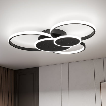 LED 5 Round Ceiling Light in White Light 74x61x10