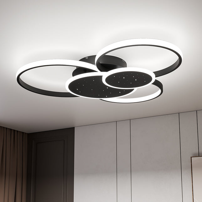LED 5 Round Ceiling Light in White Light 74x61x10
