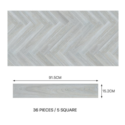 36Pcs Realistic Wood Effect PVC Self-Adhesive Flooring Tile